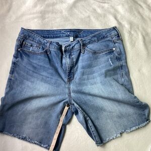 Seven7 Women's Blue Denim Shorts